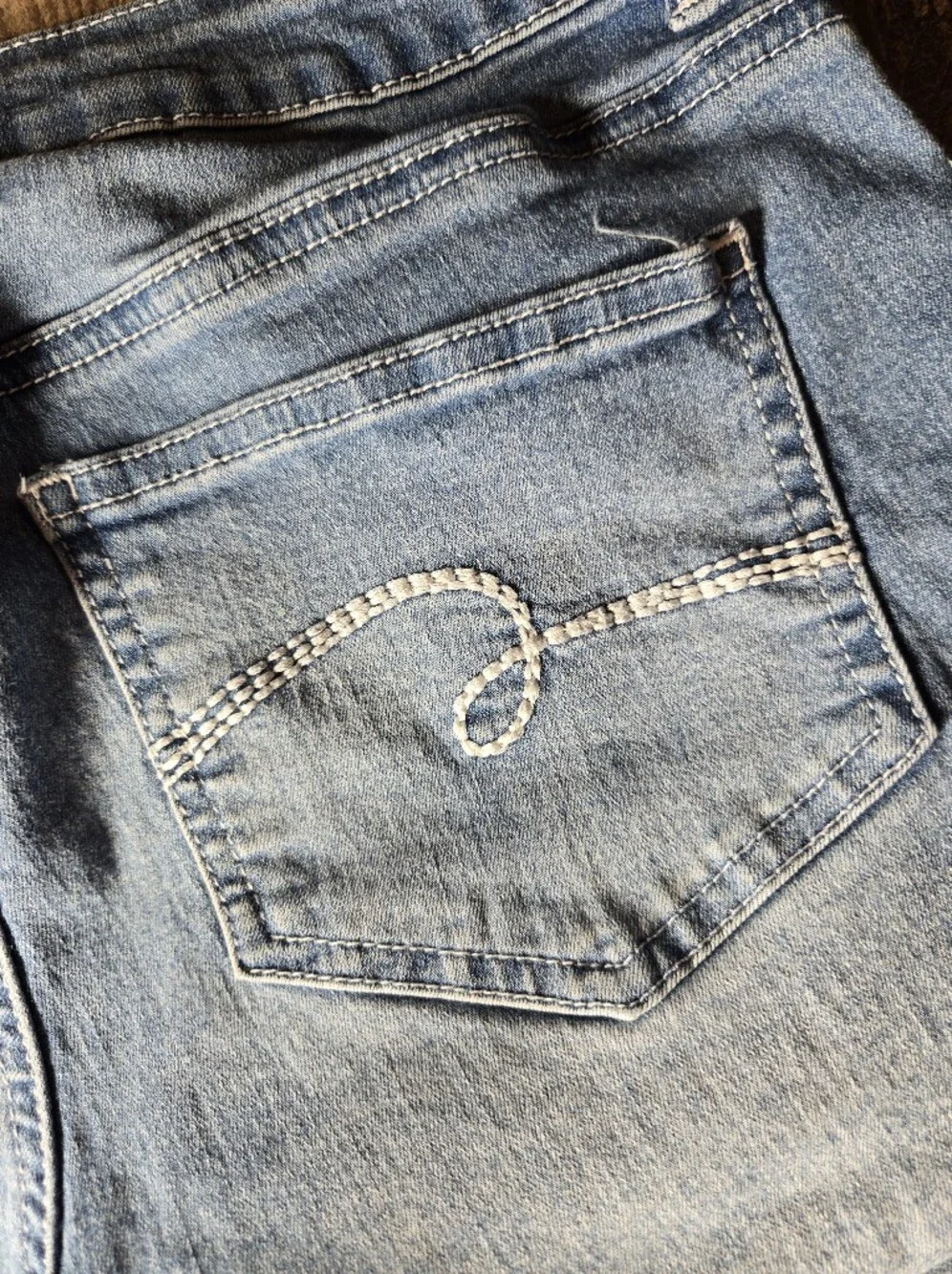 Justice Denim Upcycled Paint-Splatter Shorts in Blue with Pink & Mint Size 16R